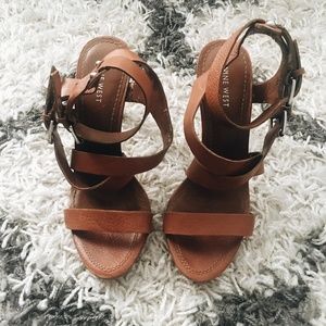 Brown High Heel Sandals
